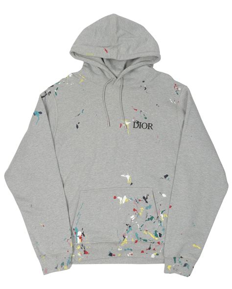 dior paint splatter hoodie